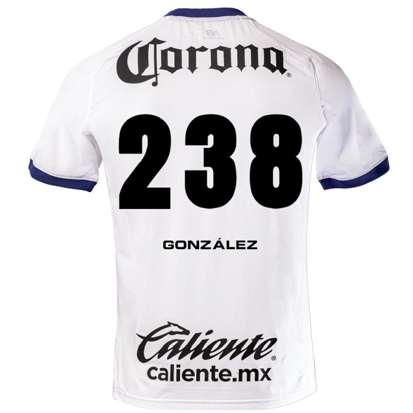 Danxen Donna Maglia Geovani González #238 Bianco Blu Nero Kit Gara Away 2026/27 Maglietta