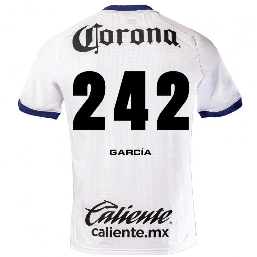 Danxen Donna Maglia Alejandro García #242 Bianco Blu Nero Kit Gara Away 2026/27 Maglietta