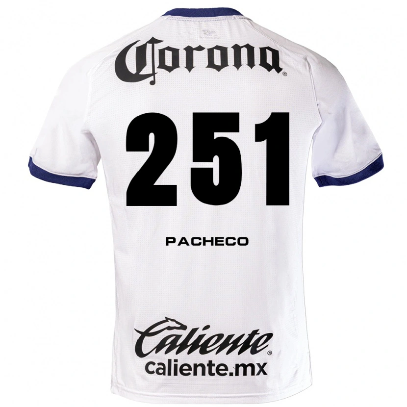 Danxen Donna Maglia Yael Pacheco #251 Bianco Blu Nero Kit Gara Away 2026/27 Maglietta