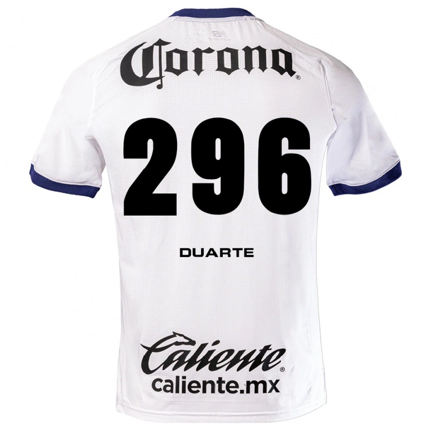 Danxen Donna Maglia Saúl Duarte #296 Bianco Blu Nero Kit Gara Away 2026/27 Maglietta