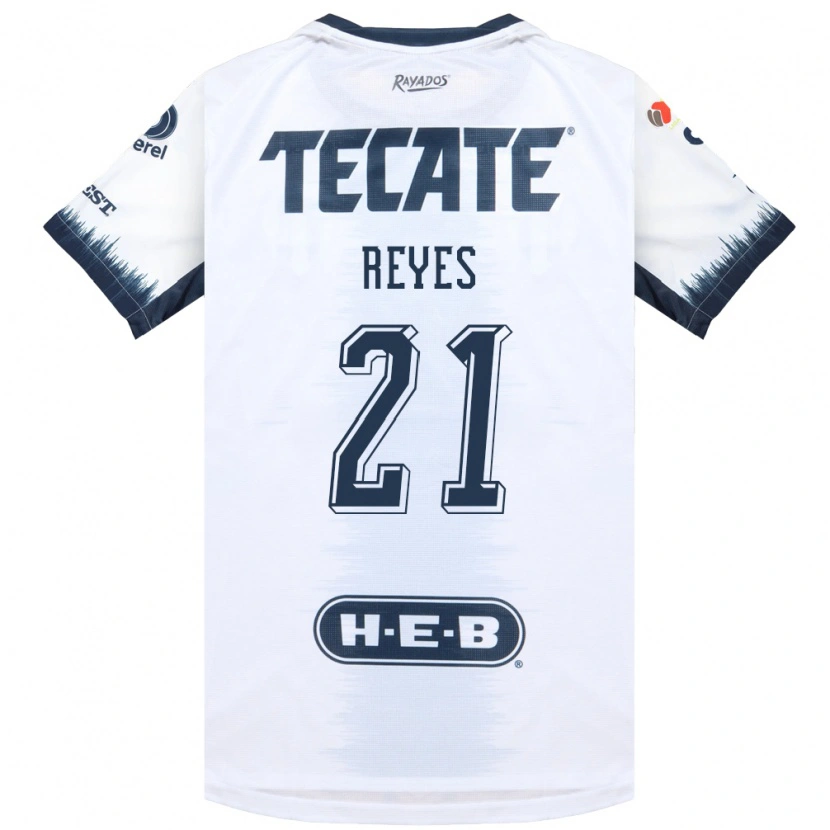 Danxen Donna Maglia Luis Reyes #21 Bianco Bluinchiostro Rosso Kit Gara Away 2026/27 Maglietta