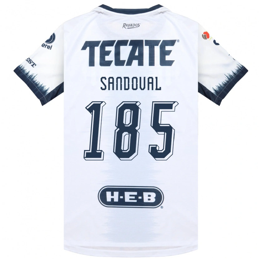 Danxen Donna Maglia Misael Sandoval #185 Bianco Bluinchiostro Rosso Kit Gara Away 2026/27 Maglietta