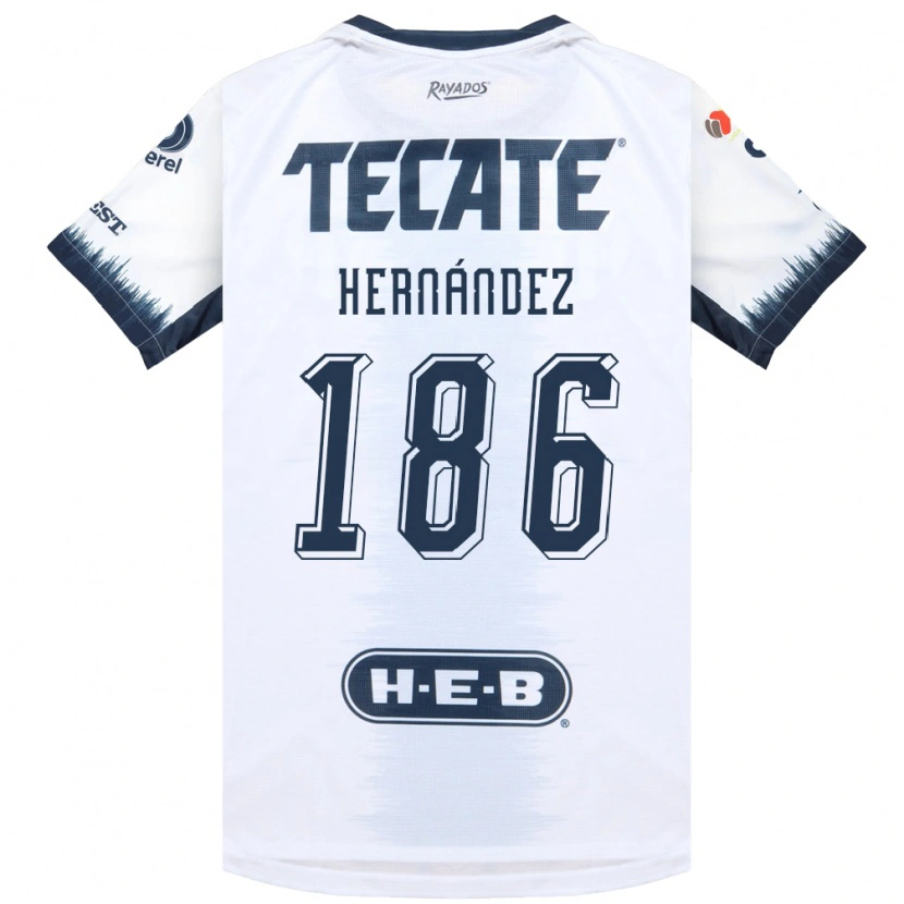 Danxen Donna Maglia Sebastián Hernández #186 Bianco Bluinchiostro Rosso Kit Gara Away 2026/27 Maglietta