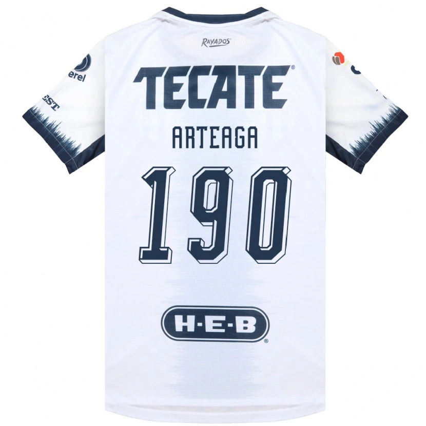 Danxen Donna Maglia Diego Arteaga #190 Bianco Bluinchiostro Rosso Kit Gara Away 2026/27 Maglietta