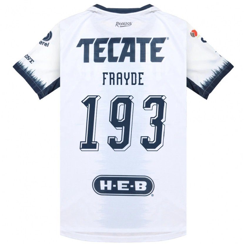 Danxen Donna Maglia Carlos Frayde #193 Bianco Bluinchiostro Rosso Kit Gara Away 2026/27 Maglietta