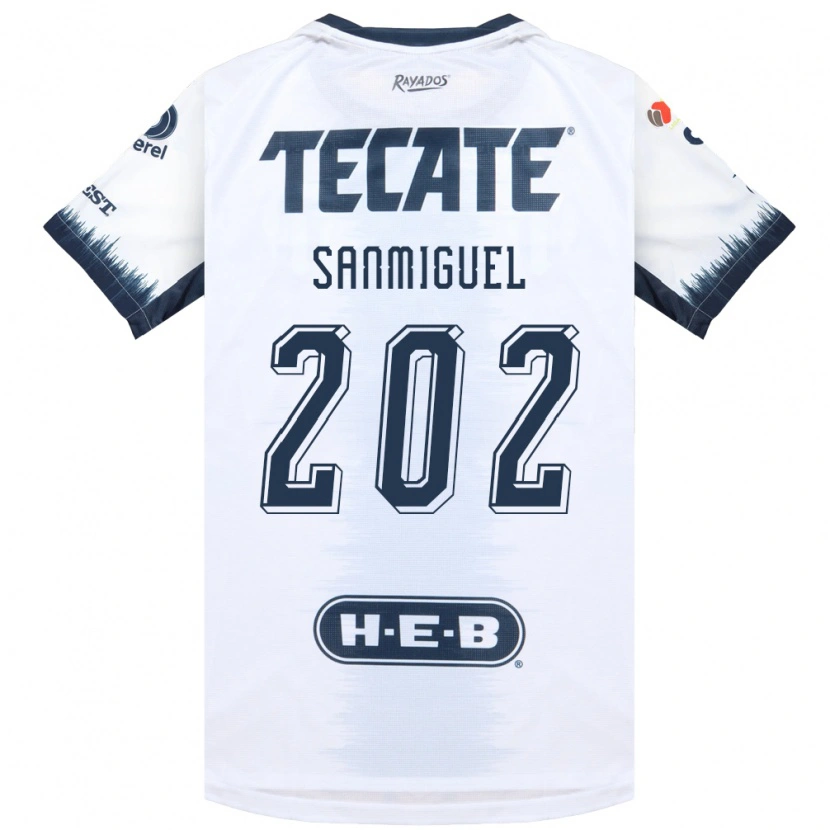 Danxen Donna Maglia Carlos Sanmiguel #202 Bianco Bluinchiostro Rosso Kit Gara Away 2026/27 Maglietta