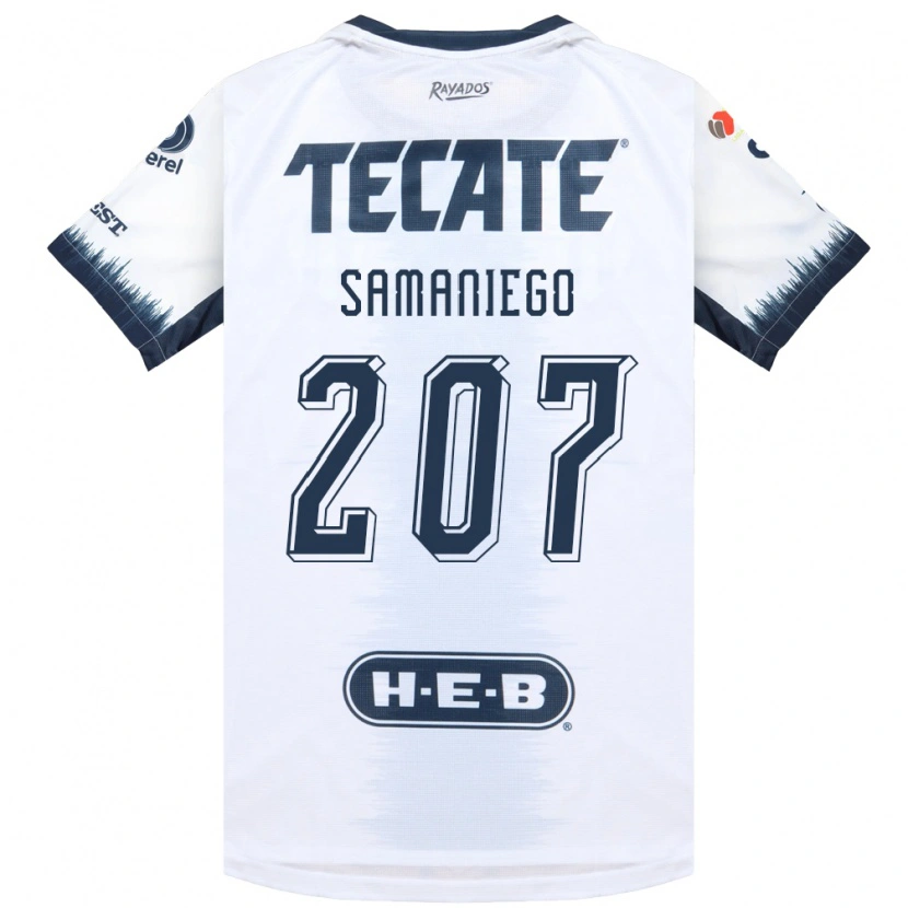 Danxen Donna Maglia Guillermo Samaniego #207 Bianco Bluinchiostro Rosso Kit Gara Away 2026/27 Maglietta