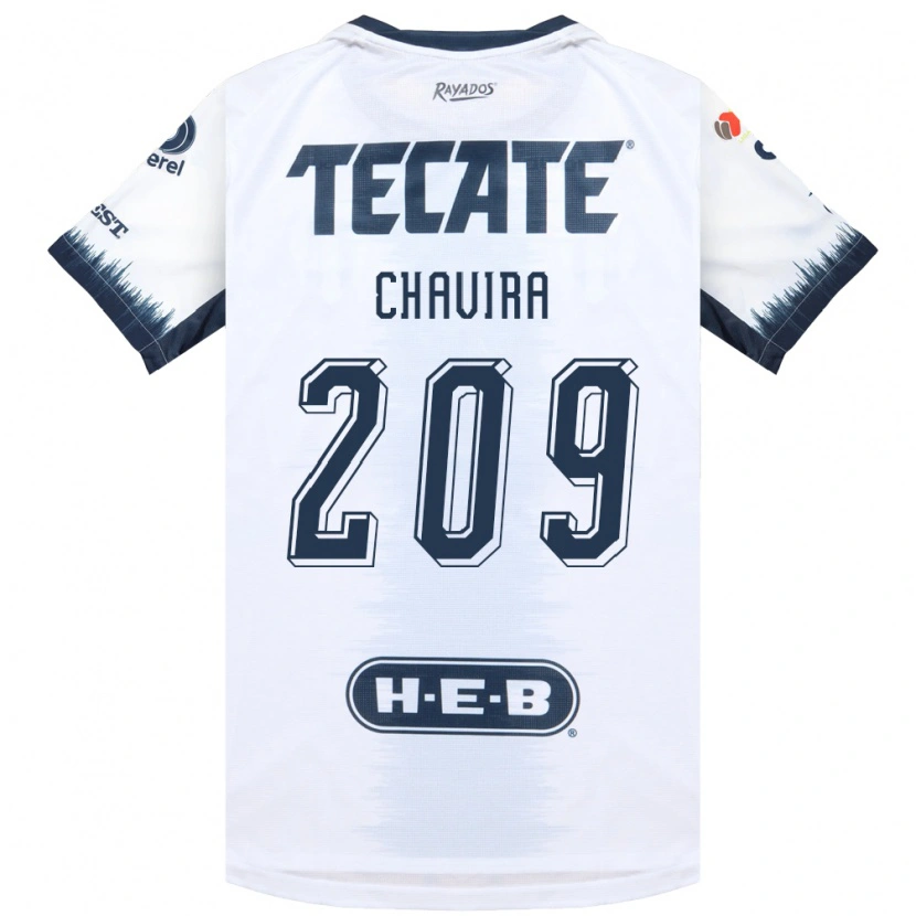 Danxen Donna Maglia Diego Chavira #209 Bianco Bluinchiostro Rosso Kit Gara Away 2026/27 Maglietta