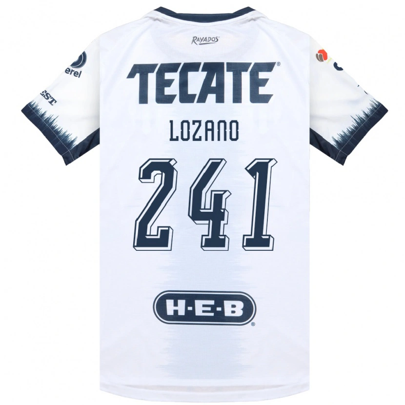 Danxen Donna Maglia Ronald Lozano #241 Bianco Bluinchiostro Rosso Kit Gara Away 2026/27 Maglietta