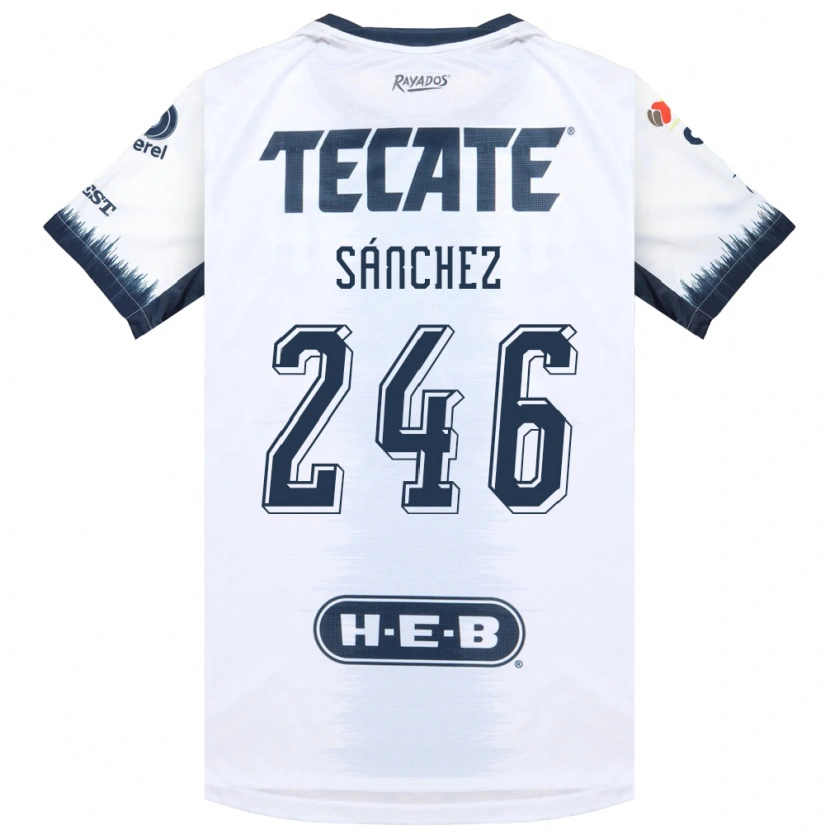 Danxen Donna Maglia Diego Sánchez #246 Bianco Bluinchiostro Rosso Kit Gara Away 2026/27 Maglietta