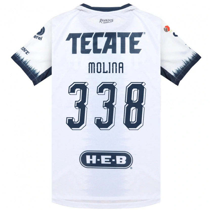 Danxen Donna Maglia Johann Molina #338 Bianco Bluinchiostro Rosso Kit Gara Away 2026/27 Maglietta