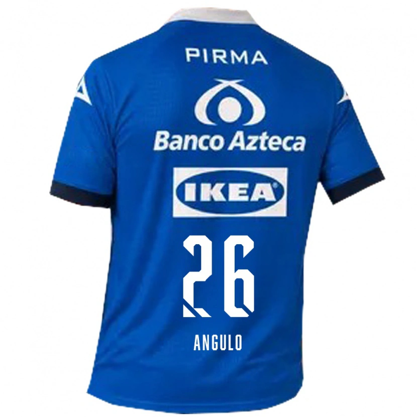 Danxen Donna Maglia Brayan Angulo #26 Blu Bianco Kit Gara Away 2026/27 Maglietta