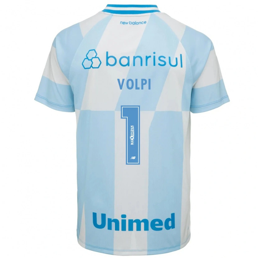 Danxen Donna Maglia Tiago Volpi #1 Azzurro Chiaro Bianco Kit Gara Away 2026/27 Maglietta