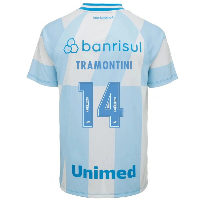 Danxen Donna Maglia Bernardo Tramontini #14 Azzurro Chiaro Bianco Kit Gara Away 2026/27 Maglietta
