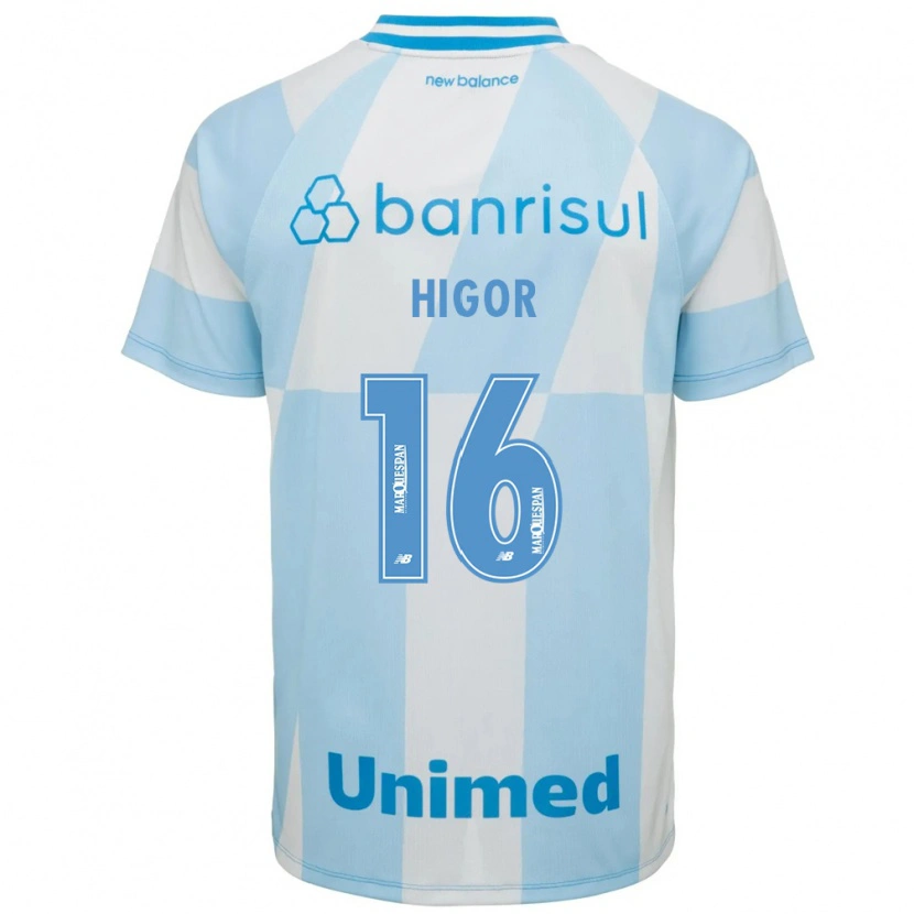 Danxen Donna Maglia Higor Sousa E Silva #16 Azzurro Chiaro Bianco Kit Gara Away 2026/27 Maglietta