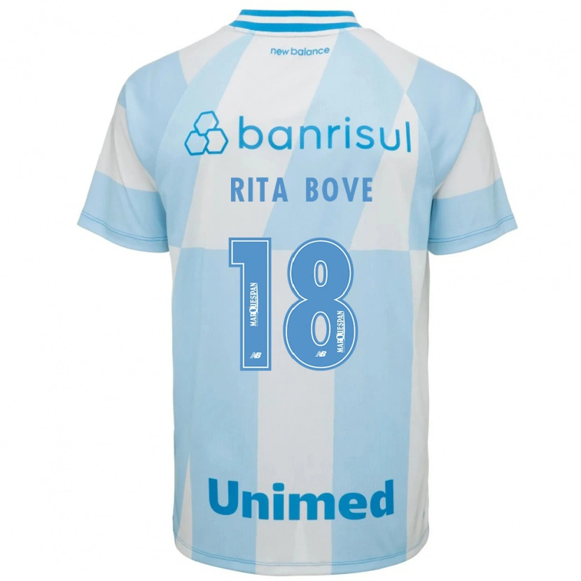 Danxen Donna Maglia Rita Bove #18 Azzurro Chiaro Bianco Kit Gara Away 2026/27 Maglietta