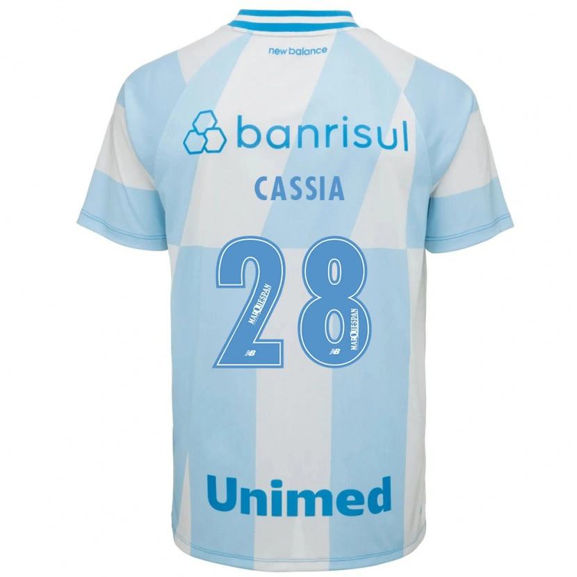 Danxen Donna Maglia Cássia #28 Azzurro Chiaro Bianco Kit Gara Away 2026/27 Maglietta