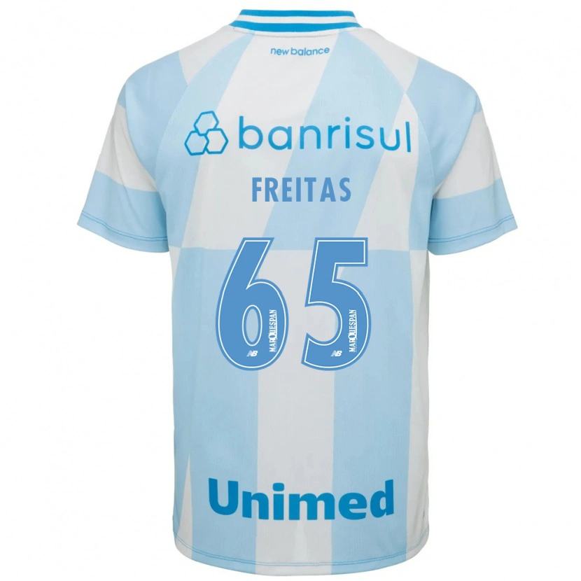 Danxen Donna Maglia Riquelme Freitas Dos Santos #65 Azzurro Chiaro Bianco Kit Gara Away 2026/27 Maglietta