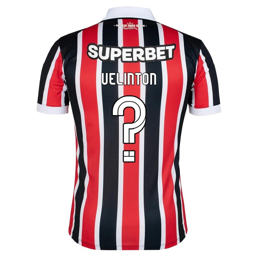 Danxen Donna Maglia Uelinton Joaquim Dos Santos Junior #0 Rosso Bianco Nero Kit Gara Away 2026/27 Maglietta