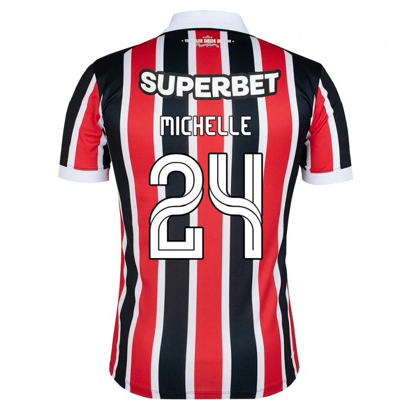 Danxen Donna Maglia Michelle #24 Rosso Bianco Nero Kit Gara Away 2026/27 Maglietta