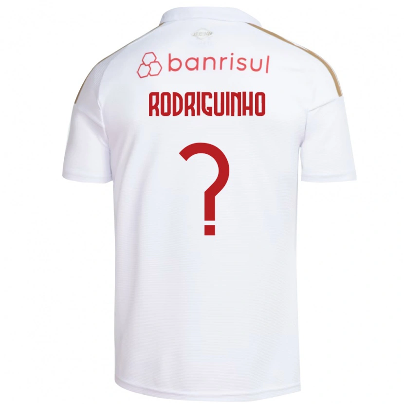 Danxen Donna Maglia Rodriguinho #0 Bianco Rosso Kit Gara Away 2026/27 Maglietta