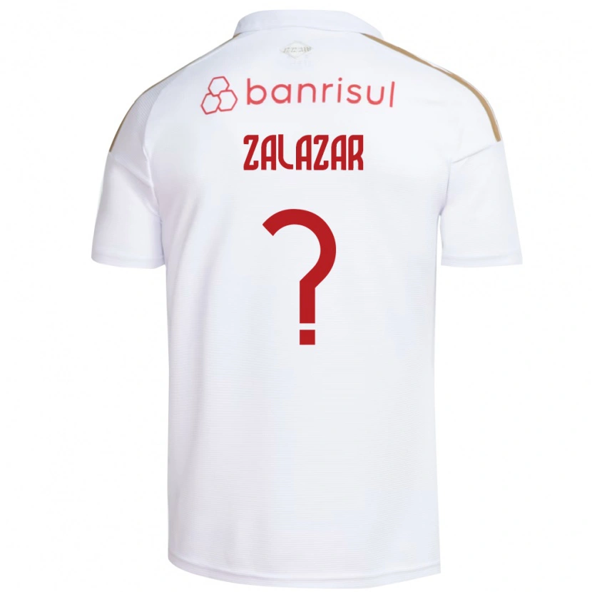 Danxen Donna Maglia Maxi Zalazar #0 Bianco Rosso Kit Gara Away 2026/27 Maglietta
