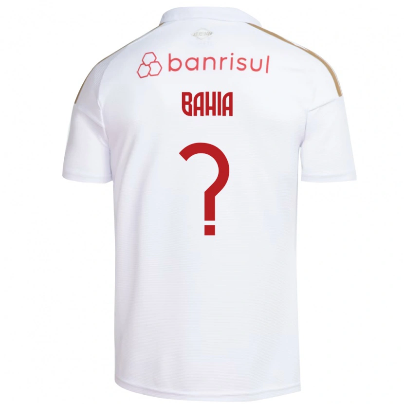 Danxen Donna Maglia Guilherme Bahia #0 Bianco Rosso Kit Gara Away 2026/27 Maglietta