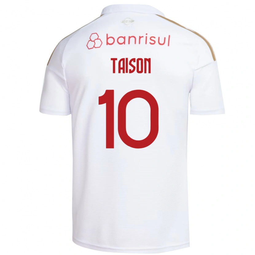 Danxen Donna Maglia Taison #10 Bianco Rosso Kit Gara Away 2026/27 Maglietta