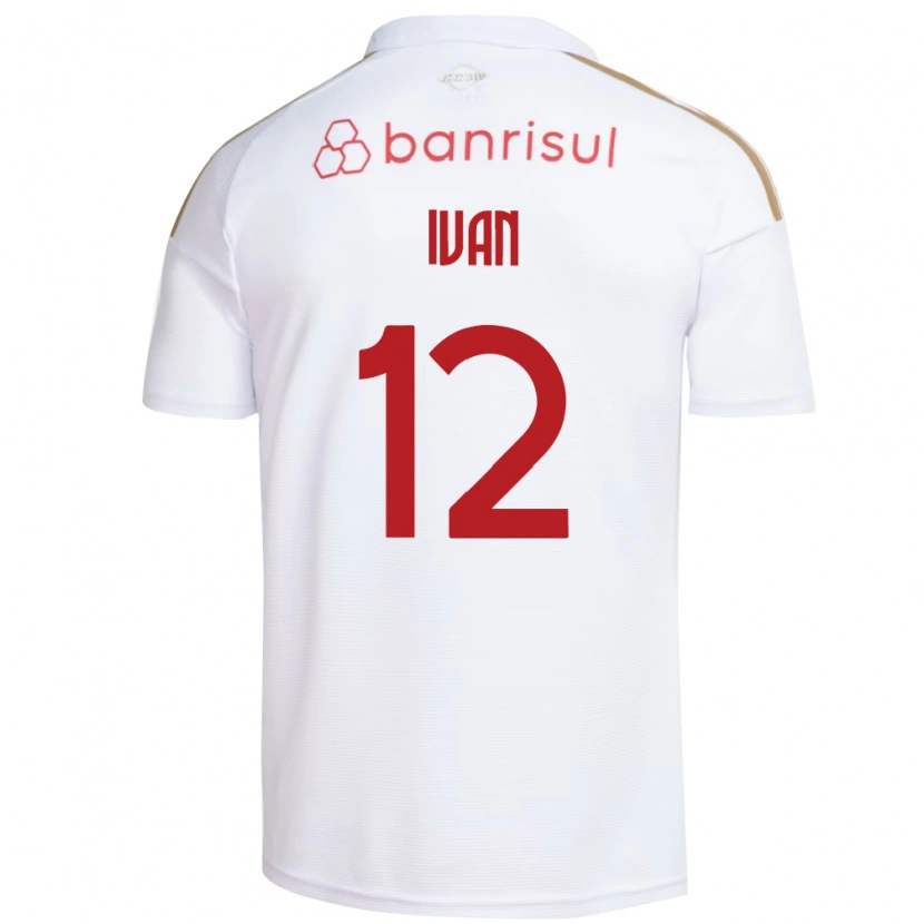 Danxen Donna Maglia Ivan #12 Bianco Rosso Kit Gara Away 2026/27 Maglietta