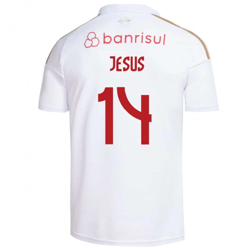 Danxen Donna Maglia Victor Jesus #14 Bianco Rosso Kit Gara Away 2026/27 Maglietta