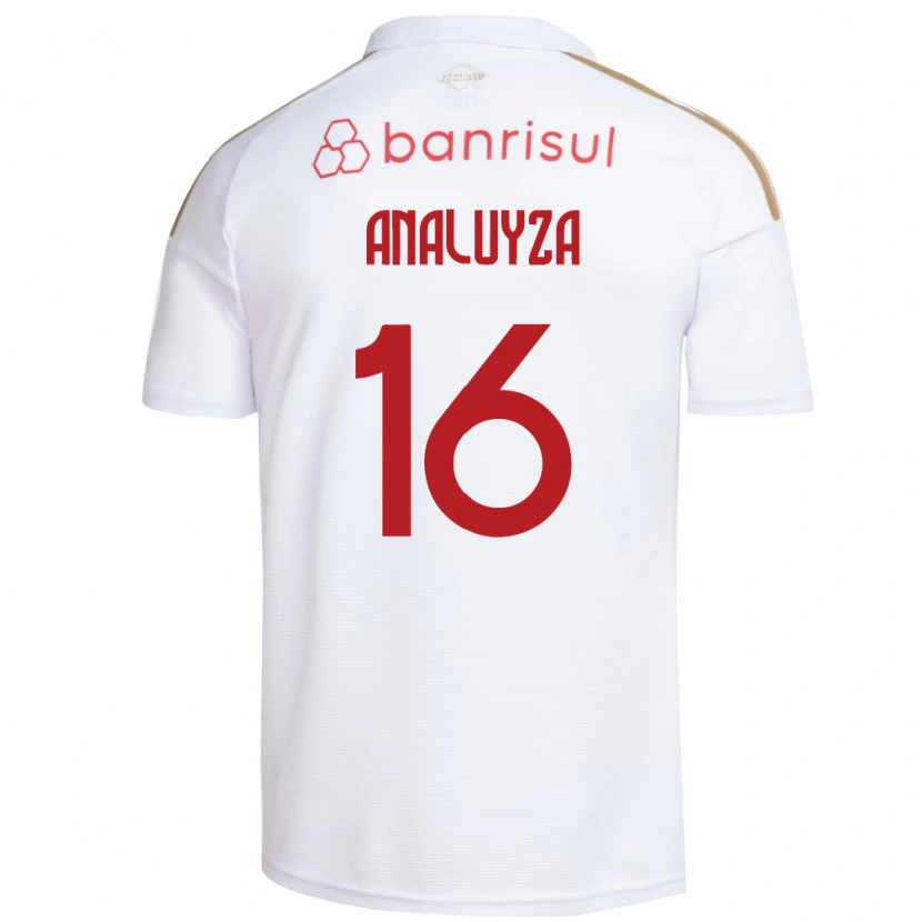 Danxen Donna Maglia Analuyza #16 Bianco Rosso Kit Gara Away 2026/27 Maglietta