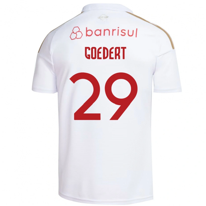 Danxen Donna Maglia Alice Goedert #29 Bianco Rosso Kit Gara Away 2026/27 Maglietta