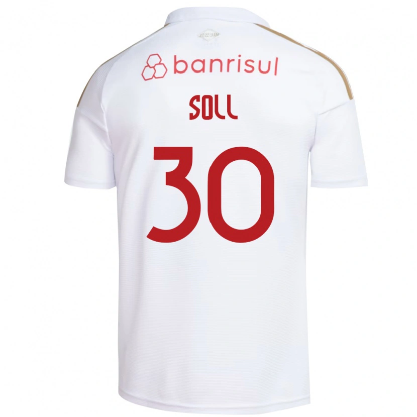 Danxen Donna Maglia Soll #30 Bianco Rosso Kit Gara Away 2026/27 Maglietta