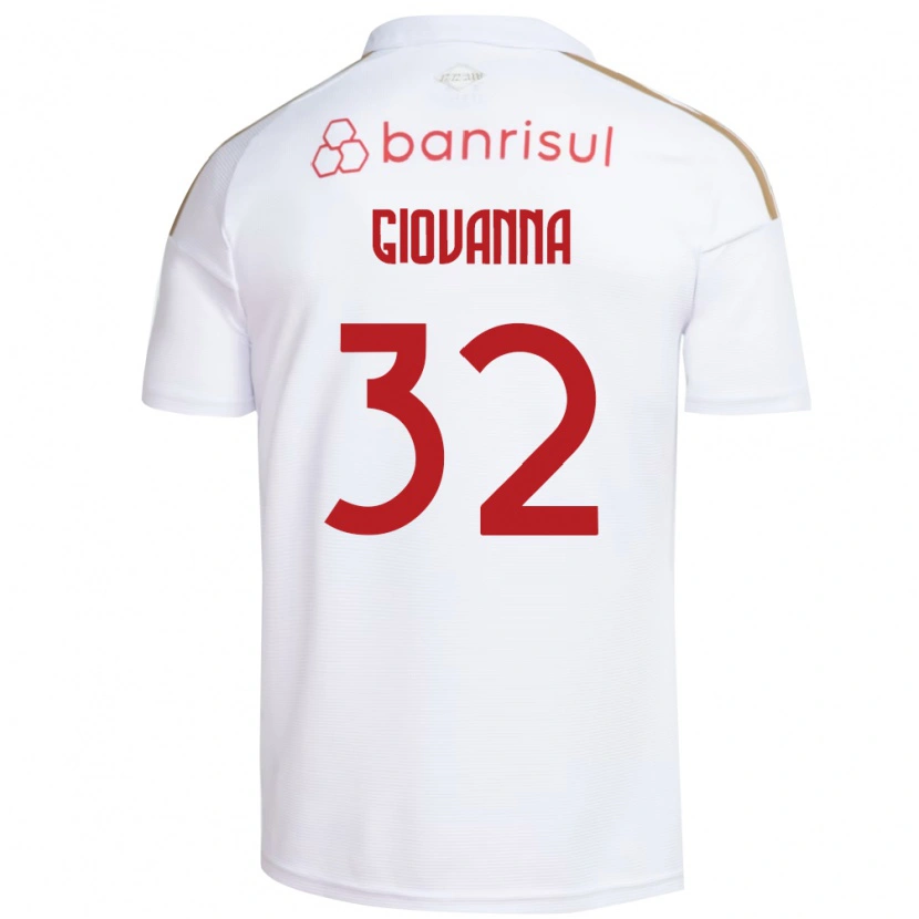 Danxen Donna Maglia Giulia Giovanna #32 Bianco Rosso Kit Gara Away 2026/27 Maglietta