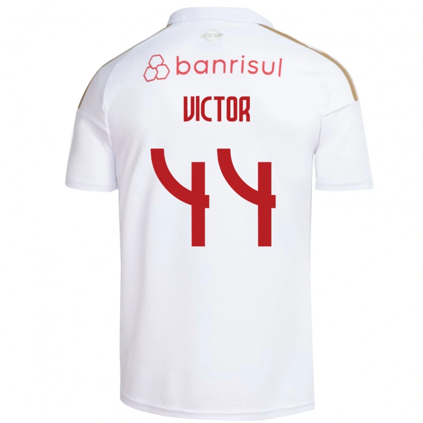 Danxen Donna Maglia João Victor #44 Bianco Rosso Kit Gara Away 2026/27 Maglietta