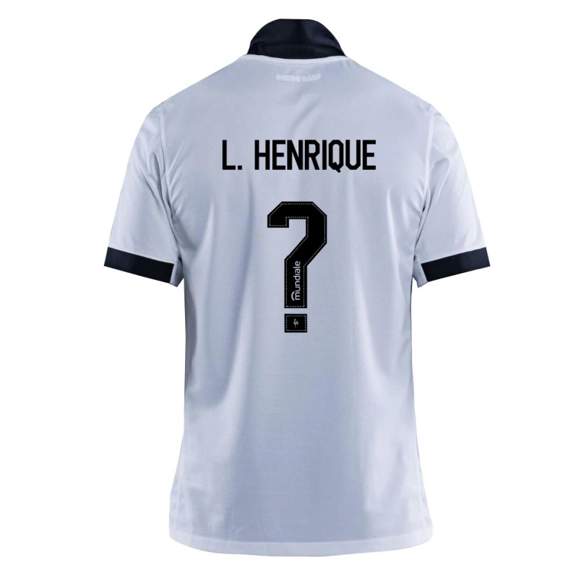 Danxen Donna Maglia Luiz Peu #0 Nero Bianco Kit Gara Away 2026/27 Maglietta