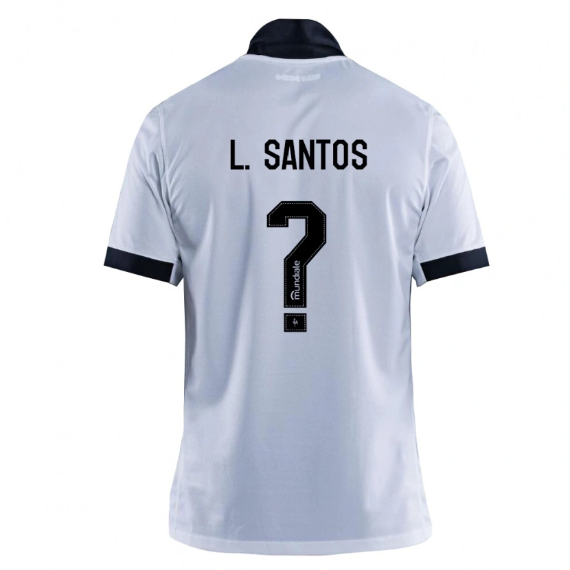 Danxen Donna Maglia Leo Santos #0 Nero Bianco Kit Gara Away 2026/27 Maglietta