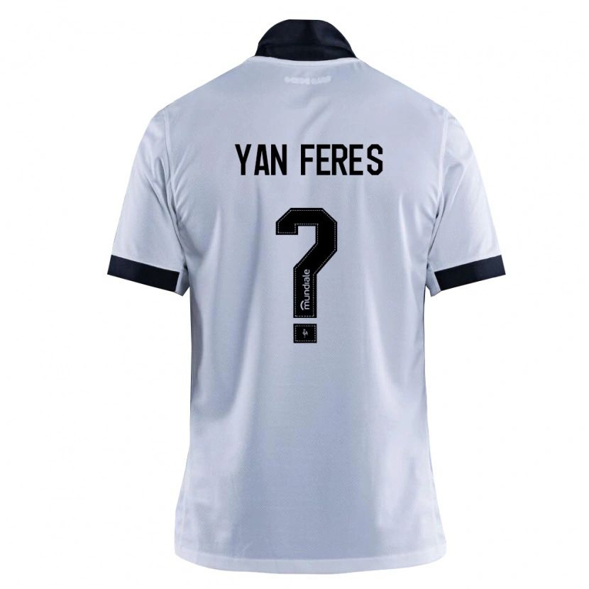 Danxen Donna Maglia Yan Feres #0 Nero Bianco Kit Gara Away 2026/27 Maglietta