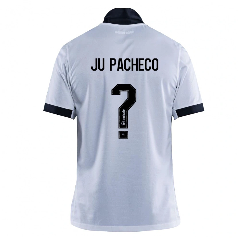 Danxen Donna Maglia Ju Pacheco #0 Nero Bianco Kit Gara Away 2026/27 Maglietta
