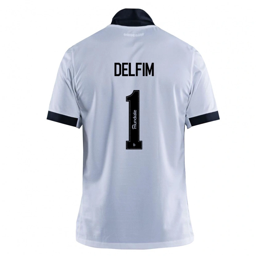 Danxen Donna Maglia Gabriel Delfim #1 Nero Bianco Kit Gara Away 2026/27 Maglietta
