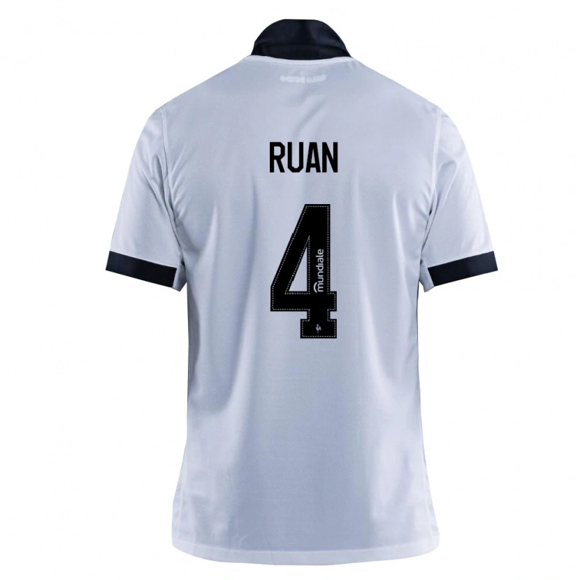 Danxen Donna Maglia Ruan Tressoldi Netto #4 Nero Bianco Kit Gara Away 2026/27 Maglietta