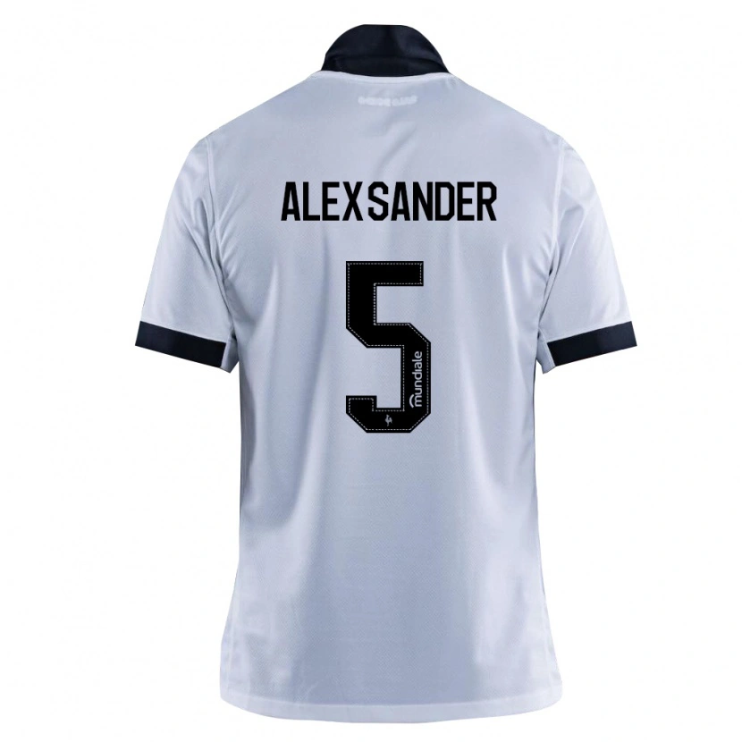 Danxen Donna Maglia Alexsander Cristhian Gomes Da Costa #5 Nero Bianco Kit Gara Away 2026/27 Maglietta