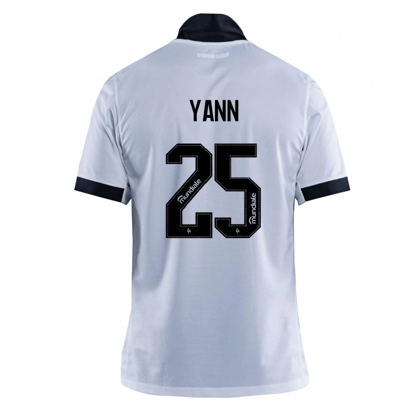 Danxen Donna Maglia Yann Neves #25 Nero Bianco Kit Gara Away 2026/27 Maglietta