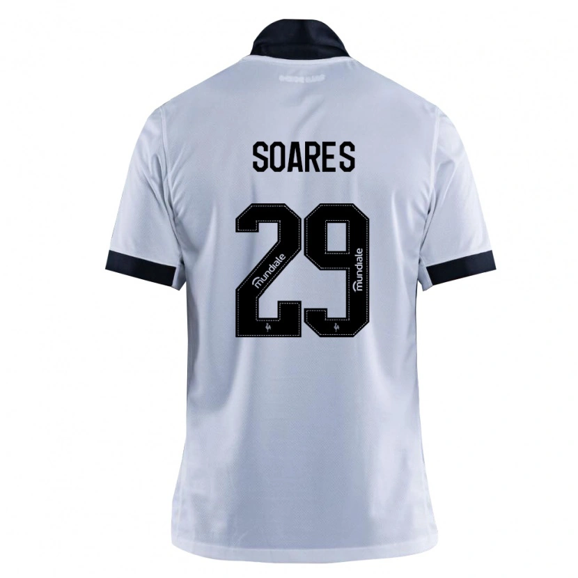 Danxen Donna Maglia Cauã Soares #29 Nero Bianco Kit Gara Away 2026/27 Maglietta