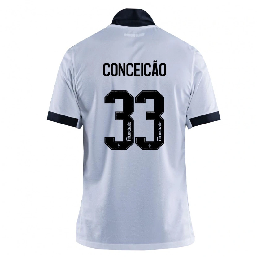 Danxen Donna Maglia Robert Conceição #33 Nero Bianco Kit Gara Away 2026/27 Maglietta