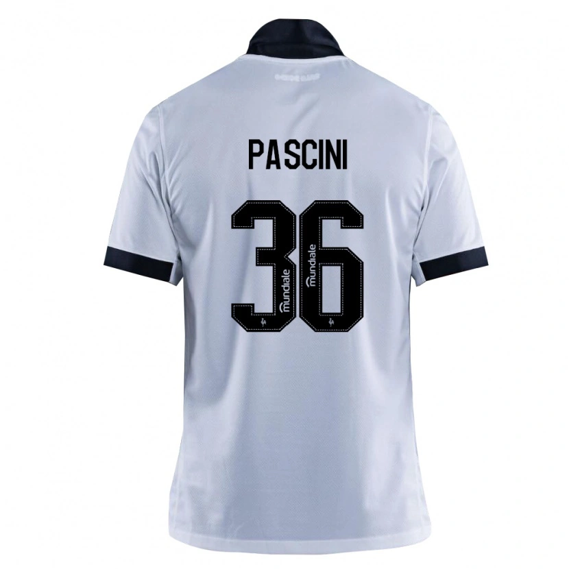 Danxen Donna Maglia Kauã Pascini #36 Nero Bianco Kit Gara Away 2026/27 Maglietta