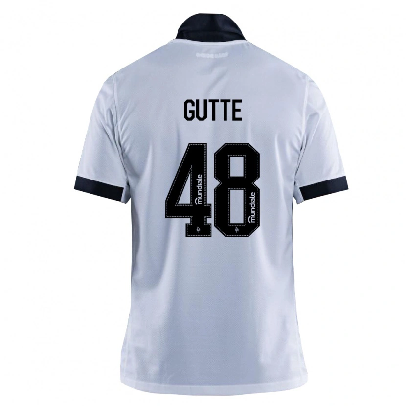 Danxen Donna Maglia Gutte #48 Nero Bianco Kit Gara Away 2026/27 Maglietta