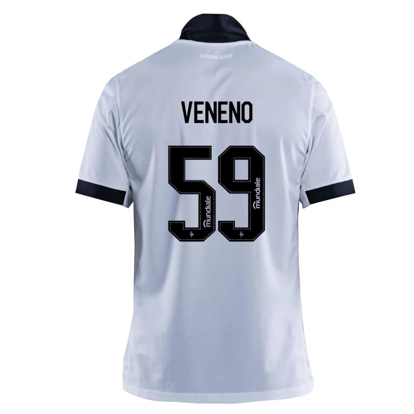 Danxen Donna Maglia Gabriel Veneno #59 Nero Bianco Kit Gara Away 2026/27 Maglietta