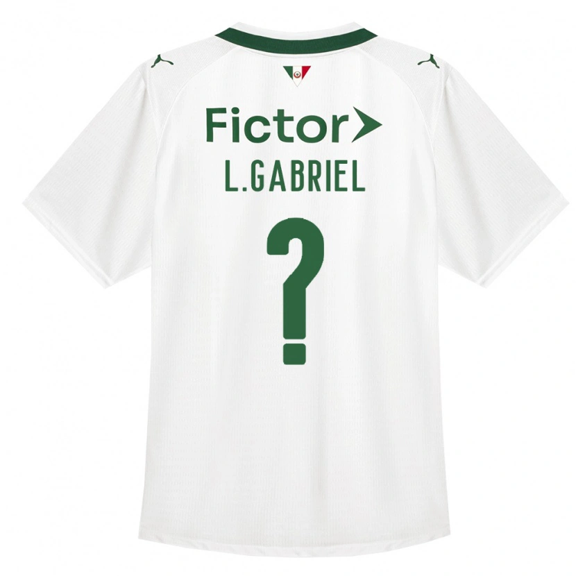 Danxen Donna Maglia Lucas Gabriel #0 Verde Bianco Kit Gara Away 2026/27 Maglietta