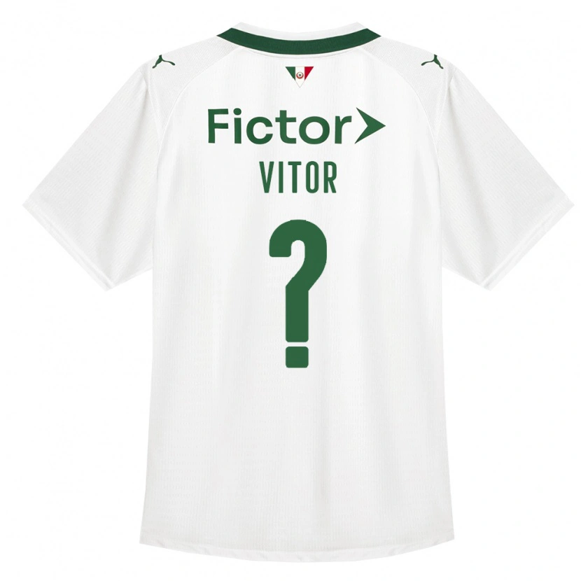 Danxen Donna Maglia Erick Vitor #0 Verde Bianco Kit Gara Away 2026/27 Maglietta